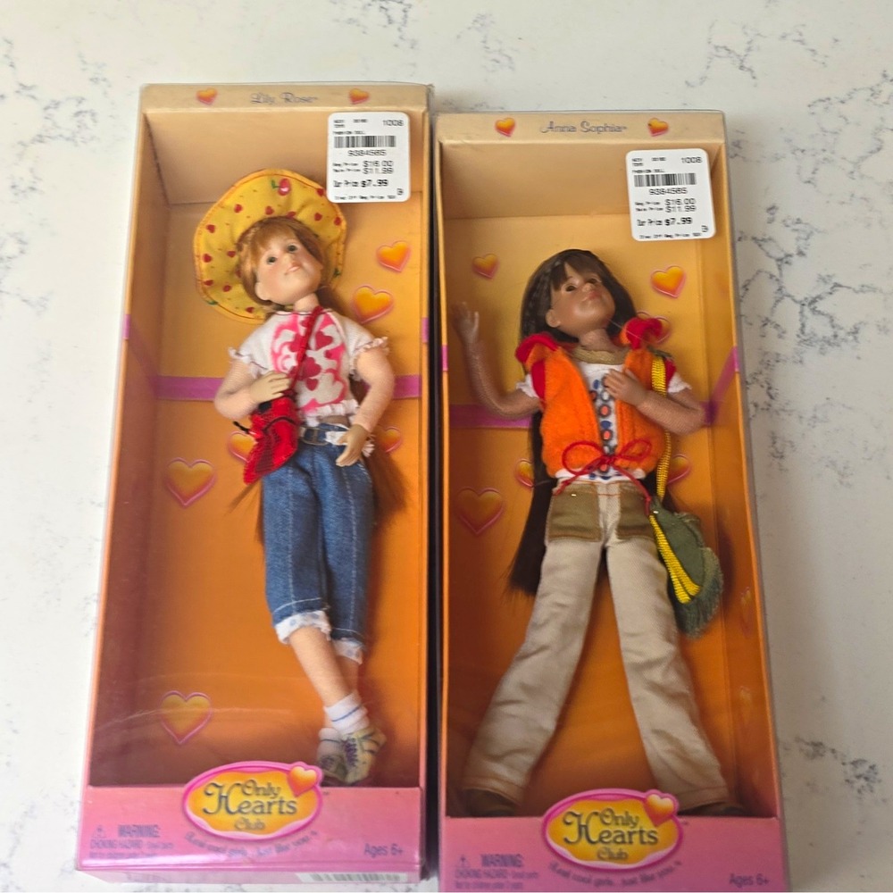 Only Hearts Club Girls Lily Rose & Anna Sophia 10" Fashion Dolls Lot NIB